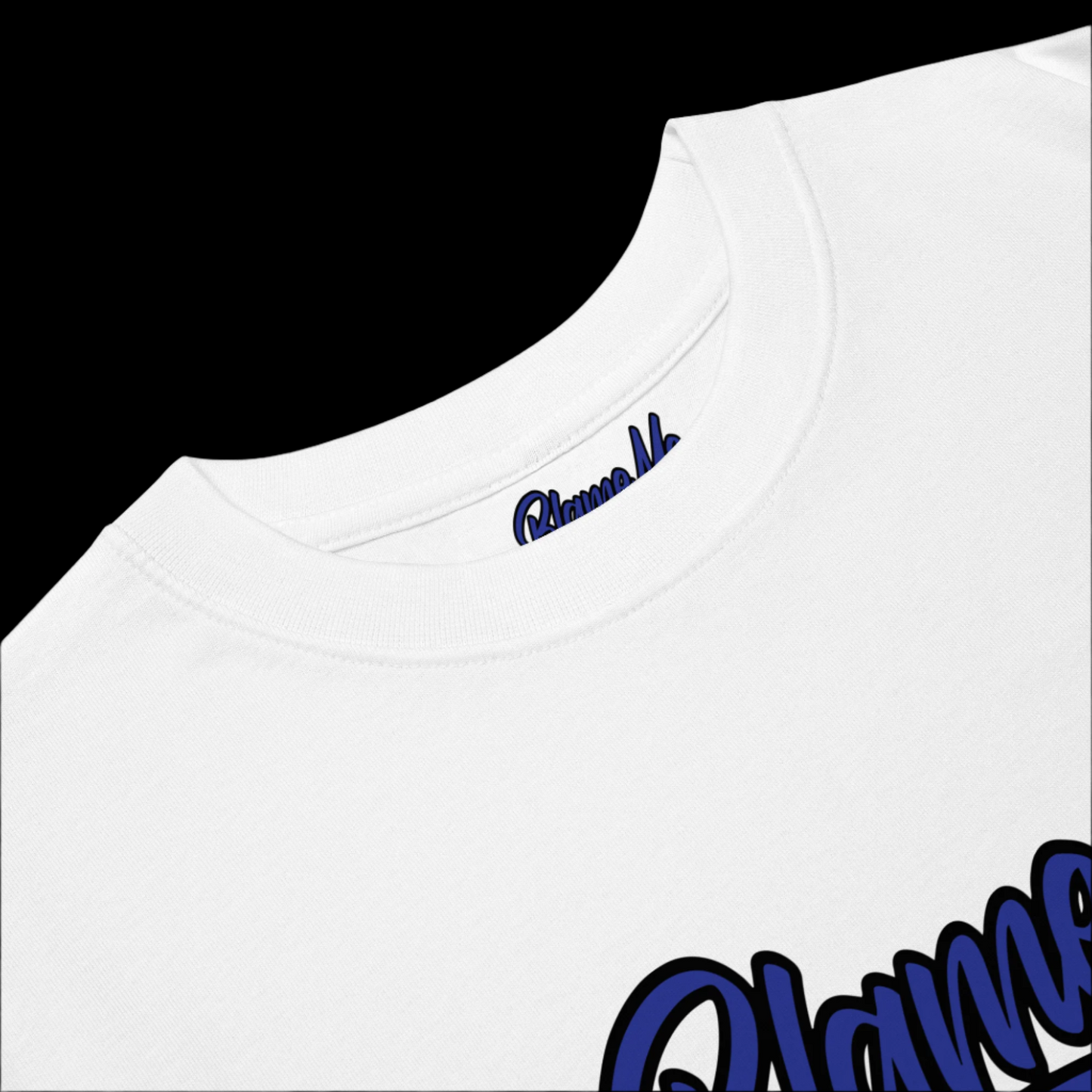 Blame Me OG Script - White/Blue/Black