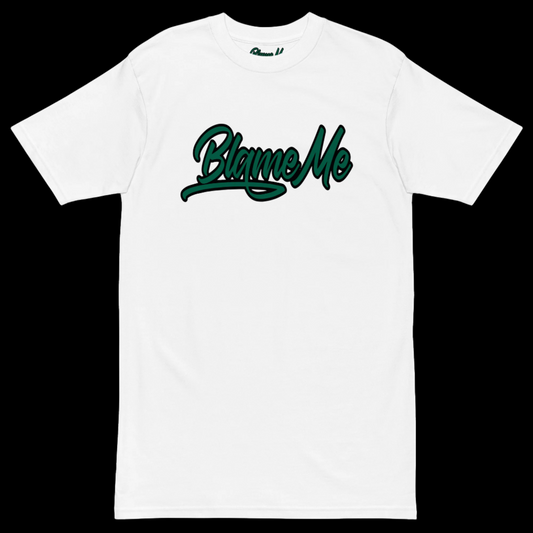 Blame Me OG Script - White/Green/Black