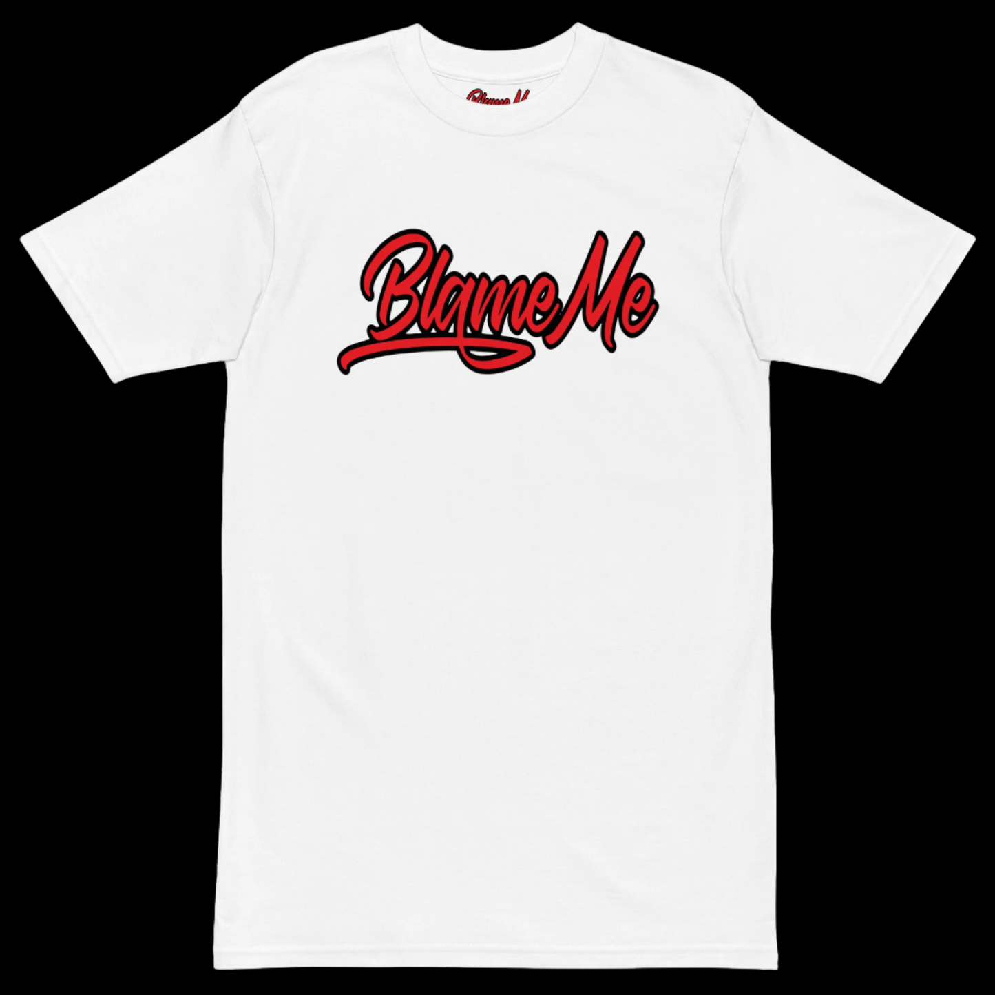 Blame Me OG Script - White/Red/Black