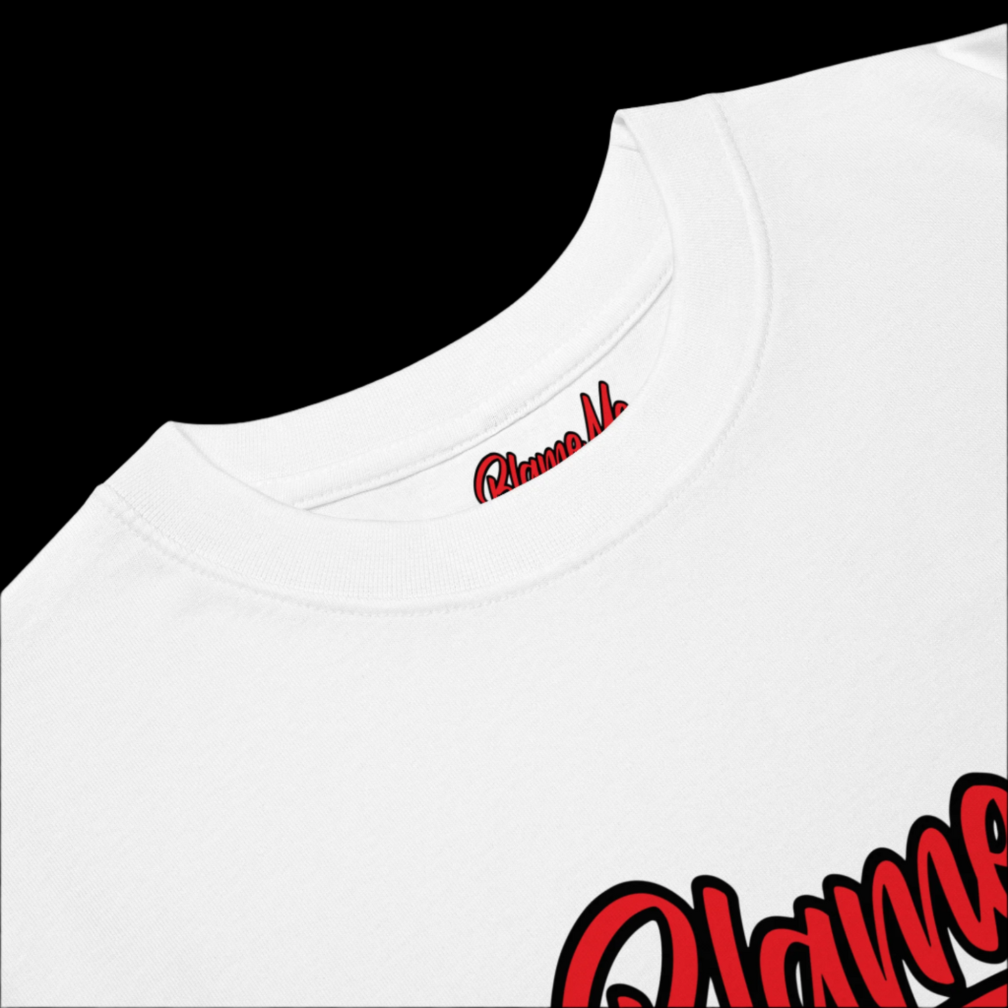 Blame Me OG Script - White/Red/Black