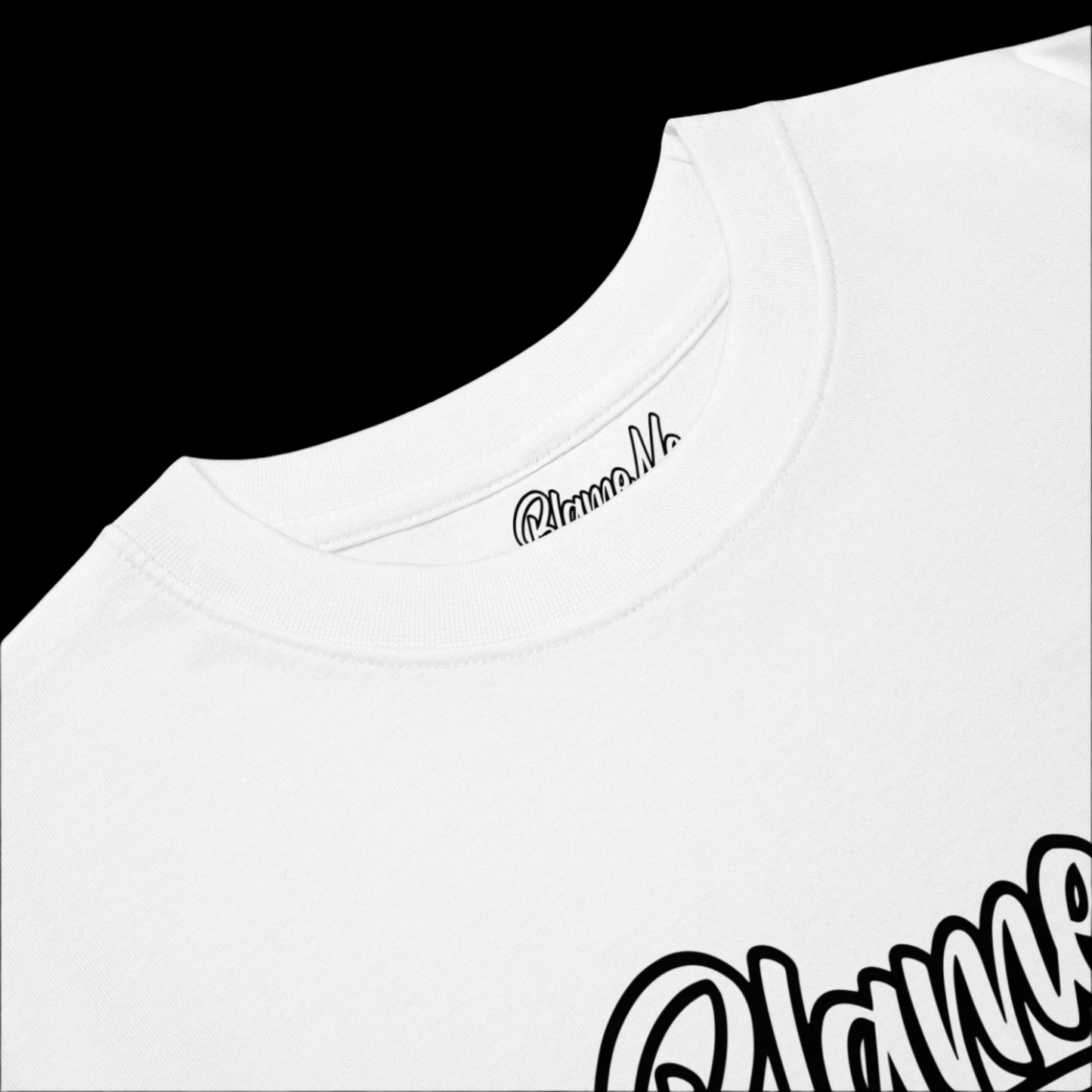 Blame Me OG Script - White/White/Black